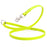 Safety Yellow Biothane dog leash with nickel-plated scissor snap and O-ring, 5/8 inch wide