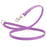 Amethyst Purple Biothane dog leash with nickel-plated scissor snap and O-ring, 5/8 inch wide