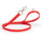 Cherry Red dog leash with silver trigger snap and O-ring, made from waterproof Biothane, 3/4 inch wide
