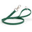 Hunter Green dog leash with silver trigger snap and O-ring, made from waterproof Biothane, 3/4 inch wide