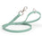 Sage Green dog leash with silver trigger snap and O-ring, made from waterproof Biothane, 3/4 inch wide