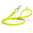 Safety Yellow dog leash with silver trigger snap and O-ring, made from waterproof Biothane, 3/4 inch wide