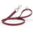 Merlot Burgundy dog leash with silver trigger snap and O-ring, made from waterproof Biothane, 3/4 inch wide