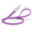 Amethyst Purple dog leash with silver trigger snap and O-ring, made from waterproof Biothane, 3/4 inch wide