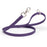 Violet Purple dog leash with silver trigger snap and O-ring, made from waterproof Biothane, 3/4 inch wide