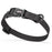 Black waterproof dog collar with plastic quick release buckle and metal D-ring, made from pebble textured Biothane, 3/4 inch wide