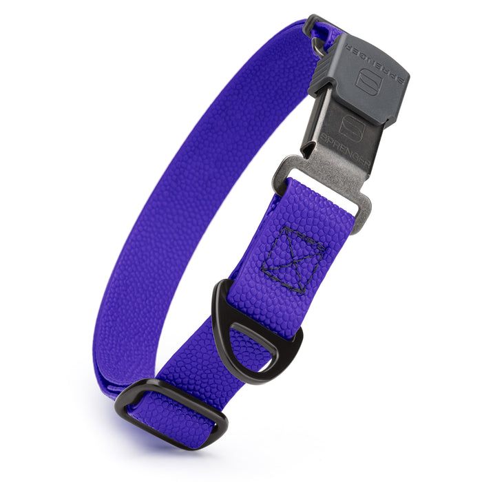 Dogline Pebble Emboss Biothane Dog Collar with Herm Sprenger Stainless Steel ClicLock Buckle