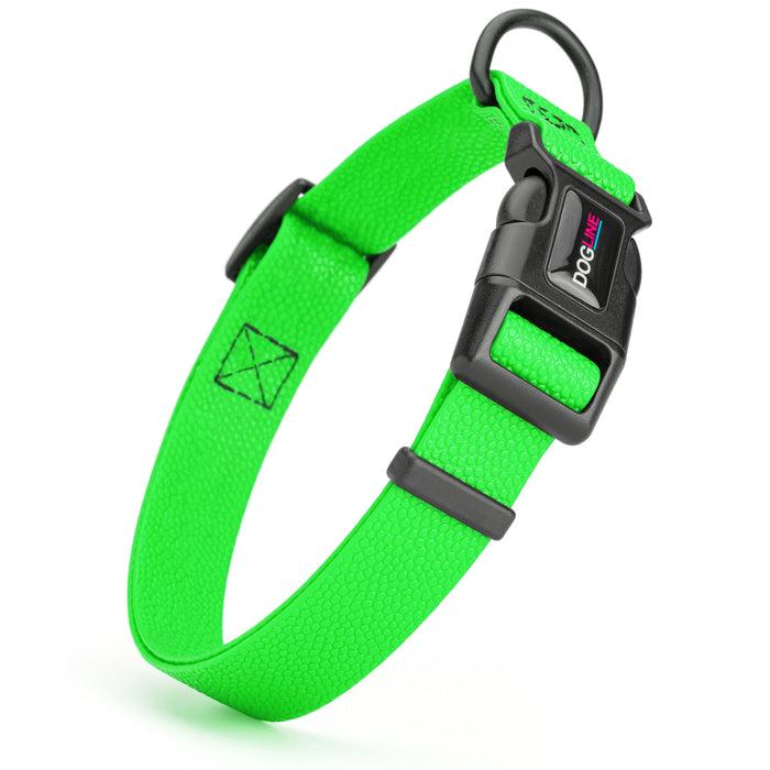 Pebble Emboss Biothane Dog Collar with Quick Release Buckle