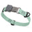 Sage Green Biothane dog collar with pebble textured coating and Herm Sprenger black buckle, 3/4 inch wide, adjustable