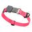 Hot Pink Biothane dog collar with pebble textured coating and Herm Sprenger black buckle, 3/4 inch wide, adjustable
