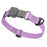 Amethyst Purple Biothane dog collar with pebble textured coating and Herm Sprenger black buckle, 3/4 inch wide, adjustable