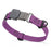 Grape Purple Biothane dog collar with pebble textured coating and Herm Sprenger black buckle, 3/4 inch wide, adjustable