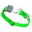 Tropical Green waterproof dog collar with Herm Sprenger stainless steel buckle, made from pebble embossed Biothane, 3/4 inch wide