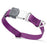 Grape Purple waterproof dog collar with Herm Sprenger stainless steel buckle, made from pebble embossed Biothane, 3/4 inch wide
