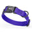 Pebble Grip Biothane adjustable dog collar with quick release buckle, Blueberry, 1 inch wide