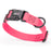 Pebble Grip Biothane adjustable dog collar with quick release buckle, Hot Pink, 1 inch wide