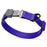Pebble Grip Biothane dog collar with Herm Sprenger black Cliclock buckle, 1 inch wide, Blueberry 