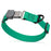 Pebble Grip Biothane dog collar with Herm Sprenger black Cliclock buckle, 1 inch wide, Teal 