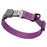 Pebble Grip Biothane dog collar with Herm Sprenger black Cliclock buckle, 1 inch wide, Grape Purple