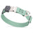 Sage Green Biothane dog collar with pebble embossed coating and stainless steel Herm Sprenger buckle, 1 inch wide, adjustable