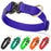 Pebble Biothane collar for dogs with real Cobra buckle and brass D-ring, adjustable. Blueberry, black, teal, green, orange, red and other colors available