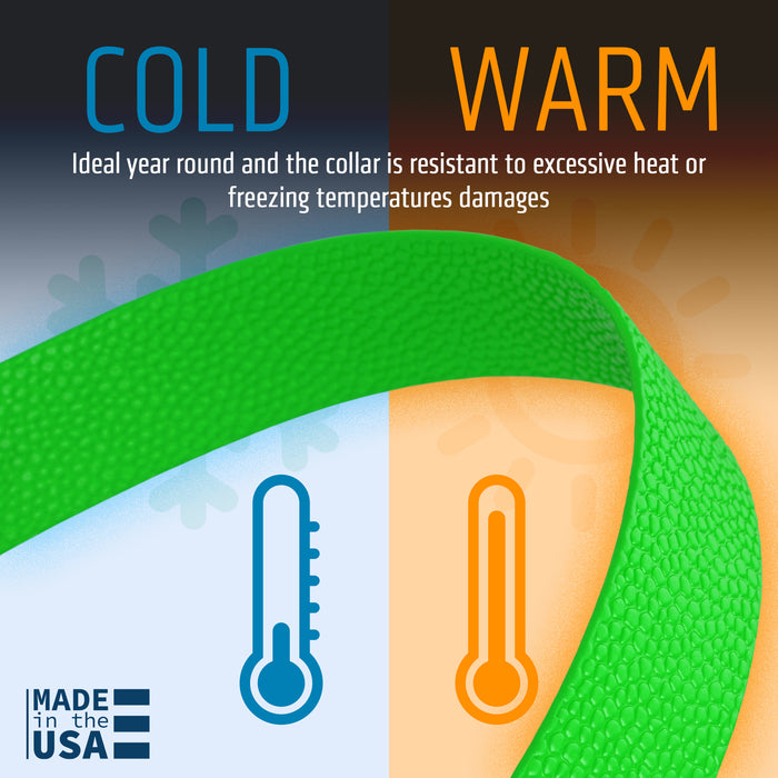 Dogline Pebble Emboss BioThane Dog Collar with Heavy Duty Cobra Buckle