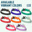 Pebble textured Biothane dog collars with metal Cobra buckle are available in 8 colors