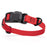 Cherry Red dog collar with magnetic buckle, made from Pebble Grip Biothane, width 3/4 inch