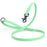 Seafoam Green Biothane dog leash with black scissor snap and O-ring, 5/8 inch wide
