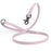 Pastel Purple Biothane dog leash with black scissor snap and O-ring, 5/8 inch wide
