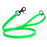 Tropical Green dog leash with black clasp and O-ring, made from waterproof Biothane, 3/4 inch wide