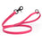 Passionfruit Pink dog leash with black clasp and O-ring, made from waterproof Biothane, 3/4 inch wide