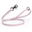 Pastel Purple dog leash with black clasp and O-ring, made from waterproof Biothane, 3/4 inch wide