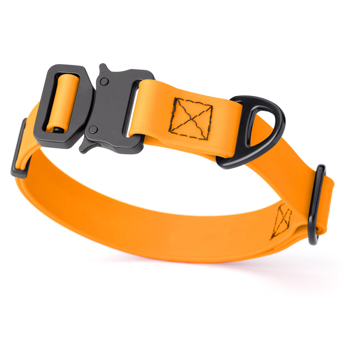 Dogline BioThane Dog Collar with Stab-Lock Quick Release Buckle