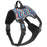 Aztec pattern no pull dog harness with adjustable straps, top handle, reflective trim and quick release buckle