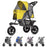 TrailRunner Pet Stroller with 12" Mixed Terrain Rubber Tires