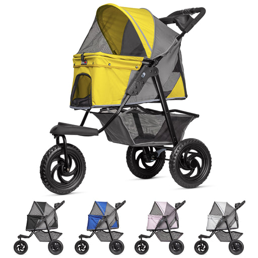 TrailRunner Pet Stroller with 12" Mixed Terrain Rubber Tires