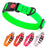 Waterproof collar for dogs with safety locking buckle, adjustable; green, orange, red, pink, pastel purple and 4 other color options