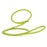 Lime green leather dog slip lead, 3/8 inch width