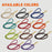 Rolled leather dog leashes with solid brass snap hook are available in 11 colors