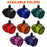 Mesh harnesses for dogs with reflective stripes and hook and loop fastener for patch attachment, 8  colors available