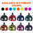 Nylon harnesses for dogs with plastic quick release buckle and 2 loop fasteners for patches, 8 colors available