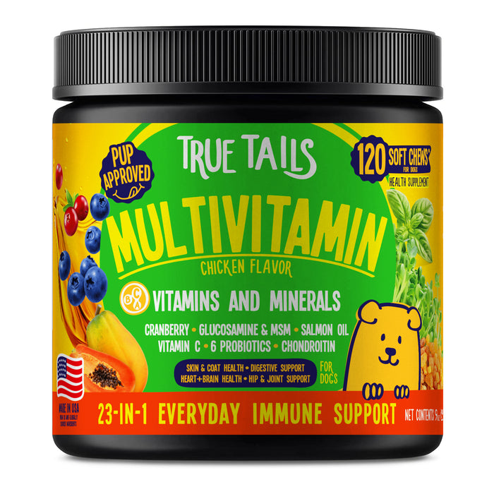 Multivitamin soft chews for dogs for immune system support