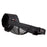 Black nylon dog muzzle with adjustable mesh snout