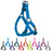 Nylon harness for dogs with quick release buckle, adjustable, eleven colors