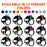 No pull harnesses for dogs with handle and hook and loop fastener for patches, 11 colors available