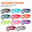 Multi-handle leashes for dogs with black clip, made from nylon, 2 or 3 handles, 4ft and 6ft, 11 colors available