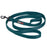 Teal multi-handle dog leash with black swivel clip, made of nylon