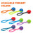 Rubber Spiral Ball Dog Toy with Biothane Handle