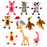 12" Donkey Crinkle Flat Dog Toy